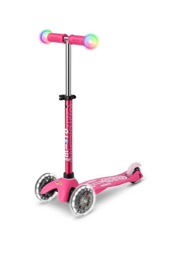 produs trotineta cu lumini Mini Magic Pink