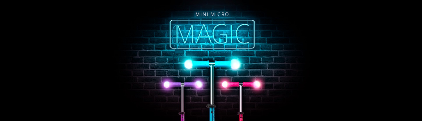 Gama de trotinete pentru copii Mini Micro Deluxe Magic Led